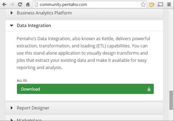 Installing Kettle These instructions tell us how to download and install the Pentaho Data Integration (Kettle) Community Edition.