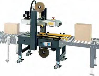 Quality design and manufacture mean guaranteed performance: quick flow of cardboard boxes is ensured by the double top and bottom drive belt.