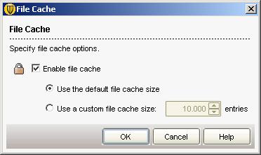 File System Auto-Protect settings in the "File Cache" dialog box Menu Policies > Antivirus and