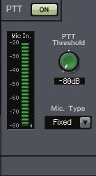 In this screen you can make settings and specify the type of mic to prevent this from occurring.