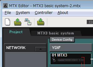 Workflow Chapter 1. An overview of MTX Editor Workflow Start MTX Editor. The Startup dialog box will appear. When you select [New file], the Device Configuration Wizard dialog box will appear.