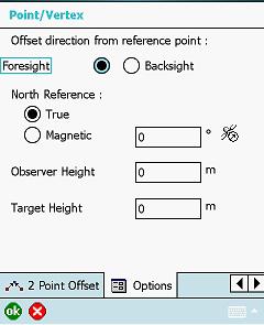 Measure an Offset w/ Bearing & Distance: TruPulse 360 models c. Observer Height: Height of TruPulse in relation to a reference point at ground level. d. Target Height: Height of target above ground.