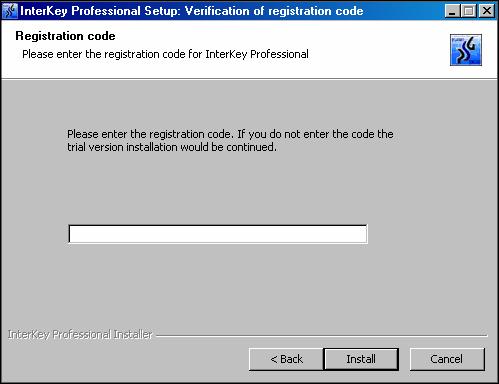 Registration and trial-version limitations InterKey 2.0 Professional Holland Edition InterKey 2.