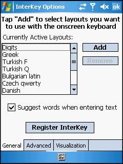 How to use InterKey For more information about the InterKey settings, refer to the "Settings"