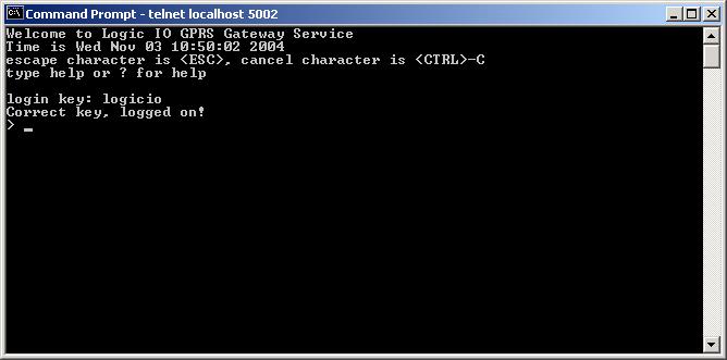Telnet For remote analysis and debugging a Telnet server has been implemented.