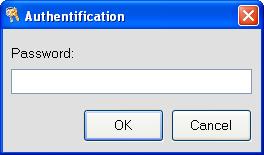 CONFIGURATION The access of the configuration window is password protected,