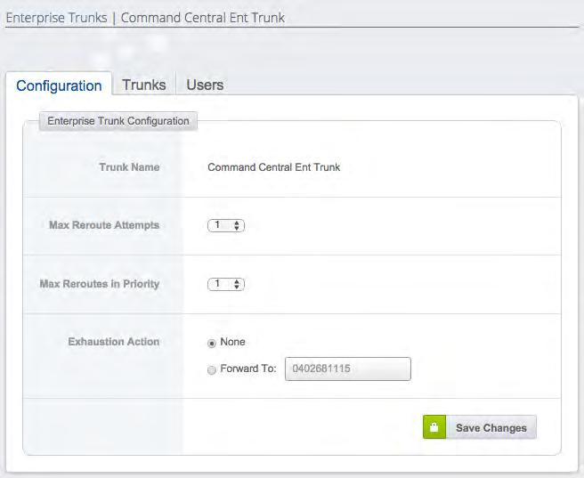 Configuring an Enterprise Trunk Each Enterprise Trunk is configured to manage :- 3 4.