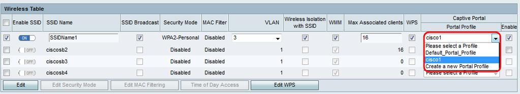 Step 17. Check the check box in the WPS field to map the device Wi-Fi Protected Setup (WPS) information on the device to this network.