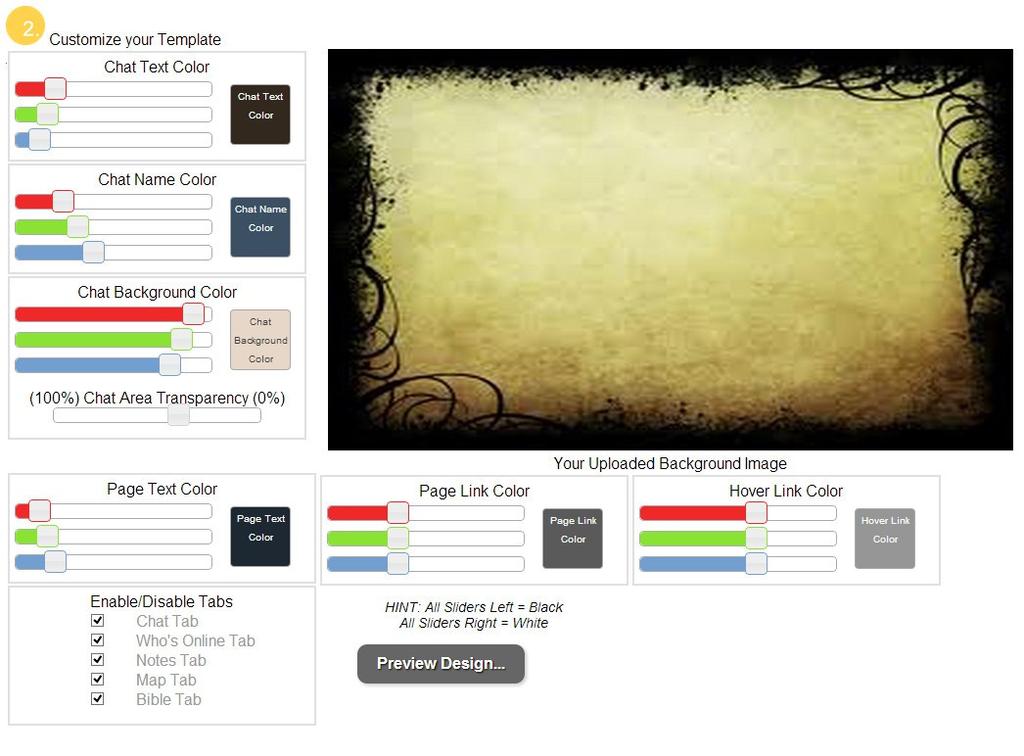 You can now begin to customize your template.