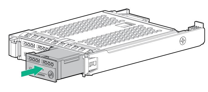 4. Observe the LED status of the drive. Installing a uff drive and SCM drive carrier IMPORTANT: Not all drive bays support the drive carrier. To find supported bays, see the server QuickSpecs.