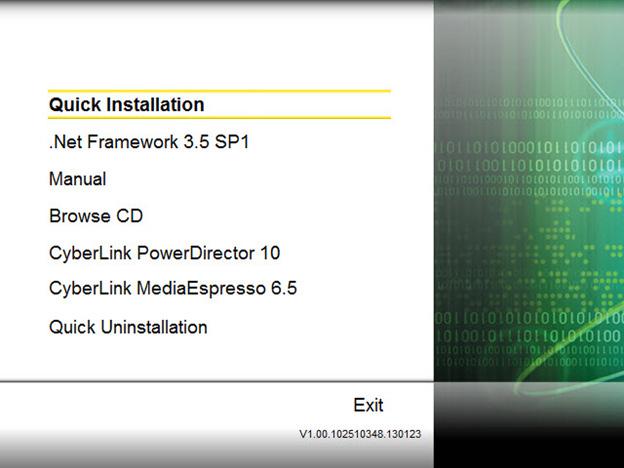 4. Select Quick Installation from