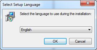 You will be asked to select a language for installation.