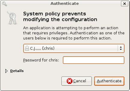 Appendix C Setting Up Your Computer s IP Address 3 In the Authenticate window, enter your admin account name and password then click