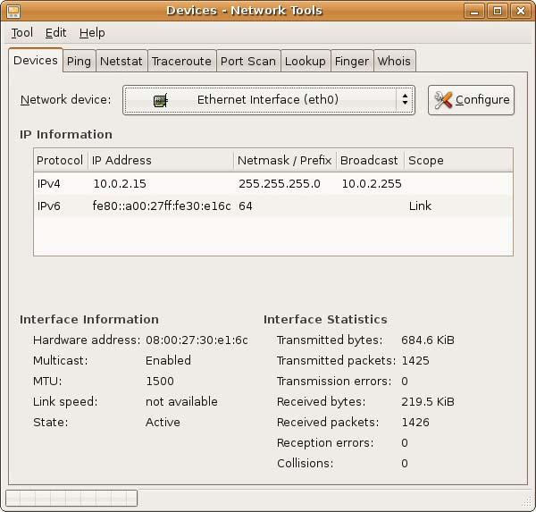 Appendix C Setting Up Your Computer s IP Address Figure 67 Ubuntu 8: Network Tools Linux: opensuse 10.