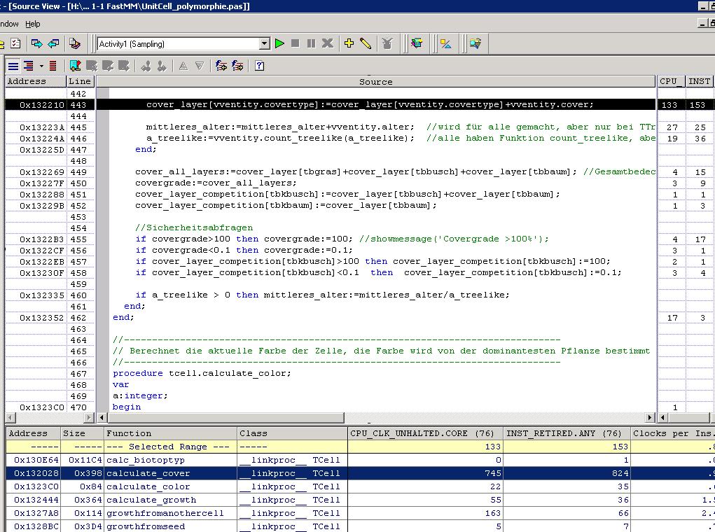 Tooling for Delphi (2/2) o Intel VTune works with any binary (when using Sampling) and can event