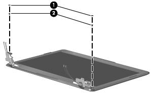 8. If it is necessary to replace the display bezel or any of the display assembly internal components: a.