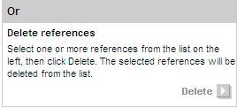 References 16 REFERENCE LIST (continued) To recall a group of references, simply enter the first one or two characters. Find a reference 1.