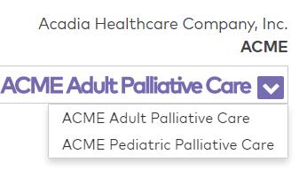 1. Your Program Information: The top right of the dashboard overviews some details about your palliative care program. First is the health system your program s administrative home is part of.