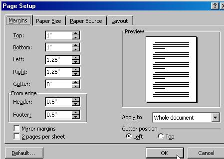 .. Select the Paper Source tab to change the page s orientation to Landscape or Portrait.