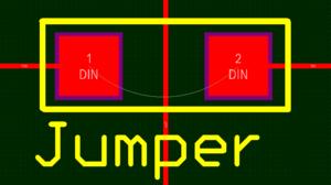 Jumper ID If it is not physically possible (or desirable) to implement all connections as routing, for example on a single-sided PCB, then jumpers can be used.