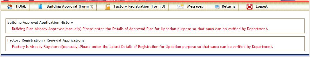 3 Types of Applications 1. Backlog Applications: Backlog Applications can be of 2 types. 1. Building Plan Approved Manually 2.