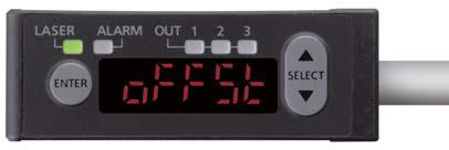 5-digit, 7-segment LED display UP key ENTER key DOWN key Easy to embed in machines and production lines thanks to a built-in controller As a self