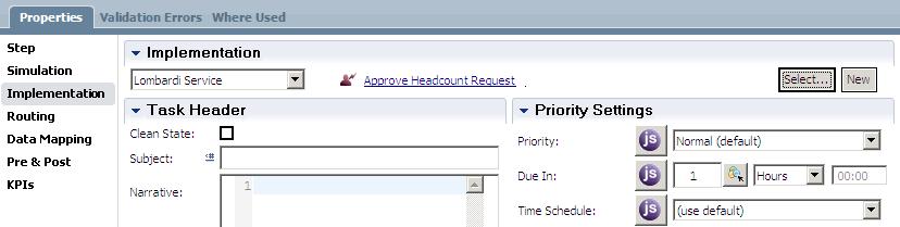 3. Verify the Implementation configuration for Approve HC Request. 4. Click Data Mapping.