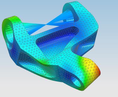 equivalent FE models to enable part flexibility Evaluates part deformation and dynamic stress