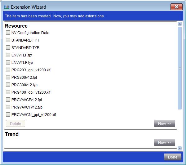 Figure 24: Insert Resource File Wizard (Summary) 9. Review the information in the Summary screen. If any changes are needed, click Back. If no changes are needed, click Finish.