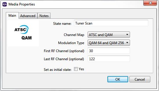 ScanResults.xml file in the Specify RF channel scan file field. c. Virtual channel: Displays the channel based on its virtual number: i.