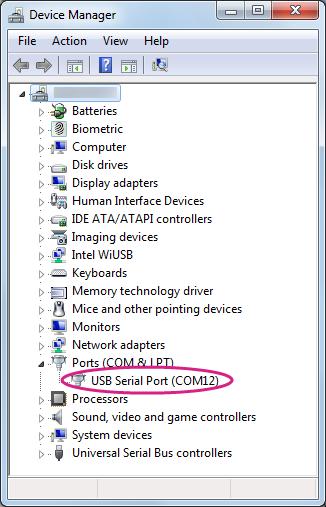 Figure 22 LinkIt Smart 7688 COM port using Serial to USB cable 4) Open the PuTTY terminal and enter the COM port number of the USB device found in