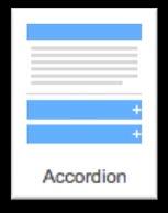 Accordion will display one section at a time.