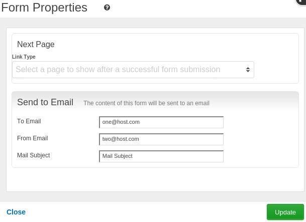 Form Properties Access the Form Properties by clicking on the Form Settings button on the Right properties l. 1.