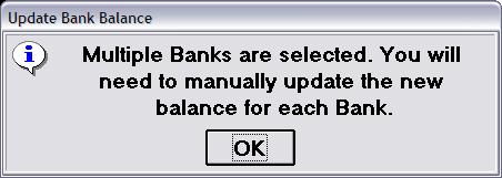 If you don t enter a New Stmt balance and proceed through the reconciliation process, the bank balance will be set to zero.