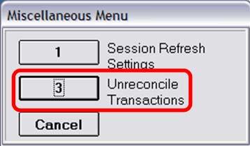 Unreconcile Transactions If you need a transaction that has already been reconciled to be available to be reconciled again, you can set the lookup to include reconciled items, and then check the rows