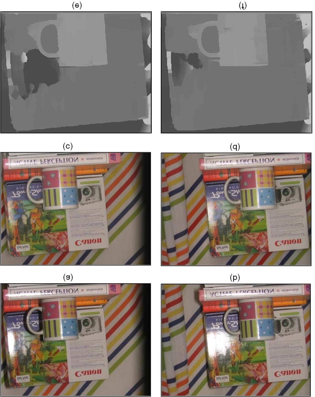 SUBMITTED TO IEEE TRANS ON PAMI, 2006 25 Fig. 15. (a) Left view of a flash image. (b) Right view of a flash image. (c) Left view of our specular-reduced image.