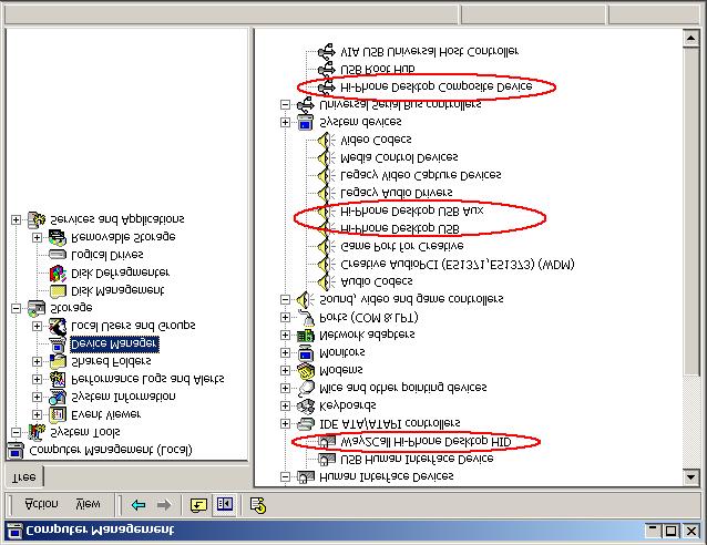 Figure 11 - Windows 2000 Device Manager e. Continue on to Software Installation in section 3.
