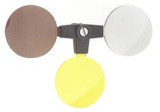 Page 7 of 9 Three-lens-system powerless Ref 2001 Lenscross, lenses in yellow, brown 35% and brown 65%