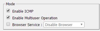 CL5708I / CL5716I User Manual Mode An explanation of the Mode items is given in the table, below: Item Enable ICMP Enable Multiuser Operation Browser Service Explanation If ICMP is enabled, the KVM
