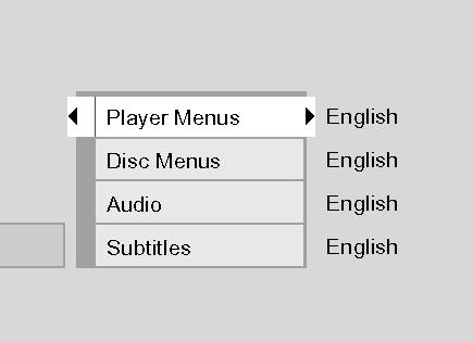 From the Main Menu, (player on, no disc playing), highlight Languages and press the OK button on the remote (the Languages options appear). 2.