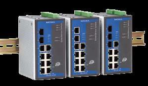 Industrial Solutions for Control and Automation EDS-5A Series 7+3G-port Gigabit managed switch Managed EDS-5A Introduction The EDS-5A Gigabit managed redundant switch is equipped with up to 3 Gigabit