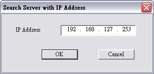 Note that the search is conducted by IP address, so you should be able to locate any Moxa switch that is properly connected to your LAN,