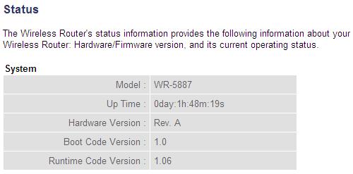 3-4 System Status The functions described here will provide you with system related information.