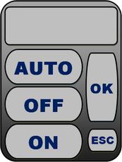 For manual control of digital outputs, use the following keypad to change the desired digital output to AUTO/ON/OFF. Touch on OK to confirm.