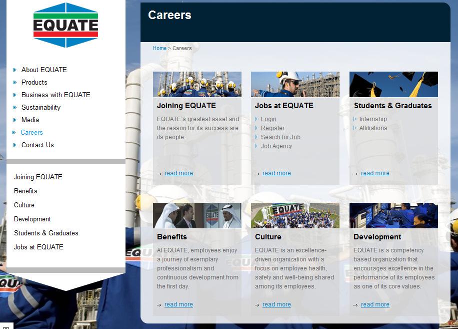 The Careers page is displayed.
