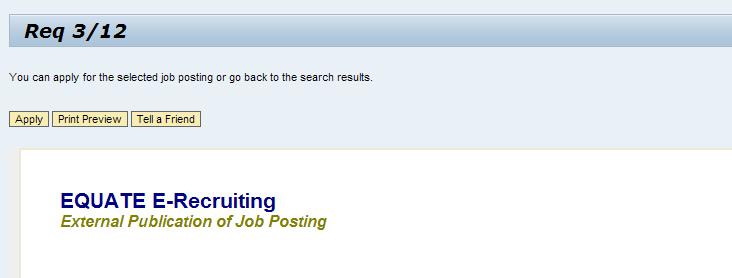 Click to open the Job Posting link - in this example Req 3/12.