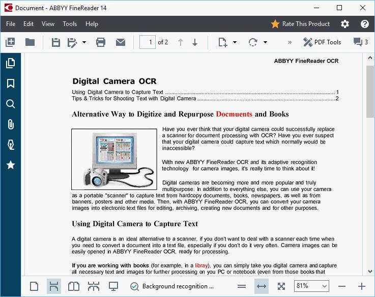 Hiding toolbars and panes when reading PDF documents When reading a document in the PDF Editor, you may want to hide some or all of the toolbars and panes in order to leave as much screen space for