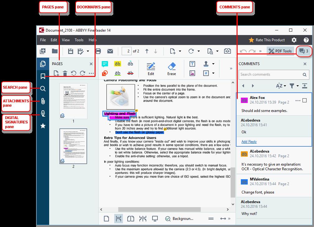Navigating PDF documents The PDF Editor offers a number of tools for navigating PDF documents The Pages pane lets you navigate pages quickly, change the order of pages, add pages to the document, or