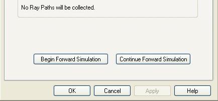 Click Begin Forward Simulation The simulation