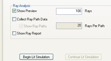 The regular simulation does not collect photoreal data Typically you need a
